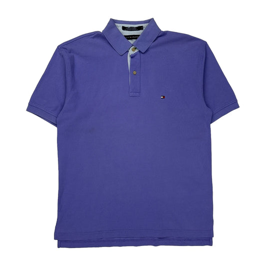 Tommy Hilfiger Polo Shirt - Large Purple Cotton