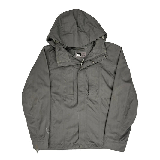 Rei Waterproof Jacket - Large Grey Nylon