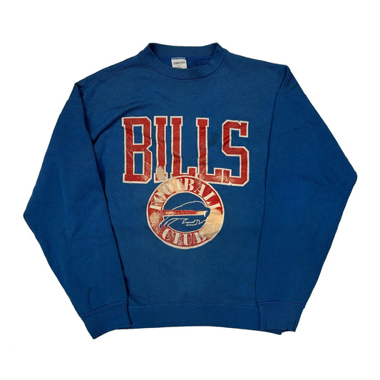 80S Made In USA Buffalo Bills Starter Football Sweatshirt - Large Blue Cotton