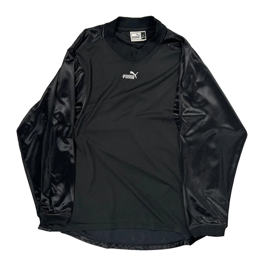 Puma Football Shirt - Large Black Polyester