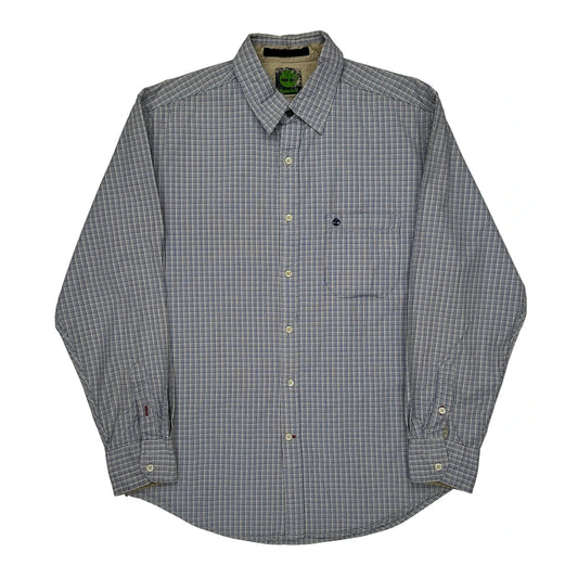 Timberland Checked Shirt - Medium Blue Cotton