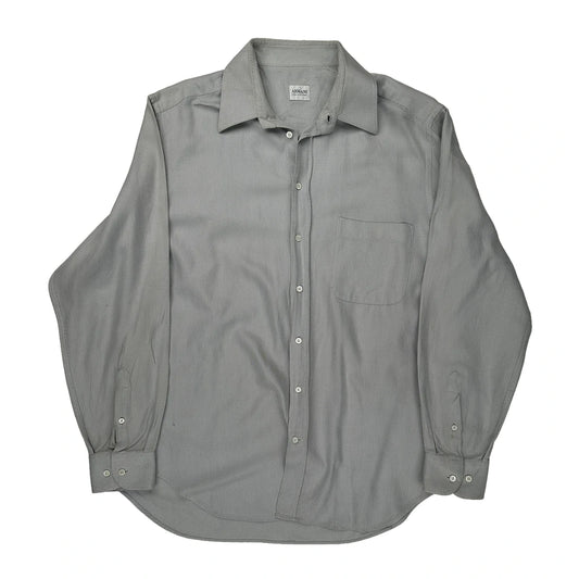 Armani Shirt - Large Grey Cotton
