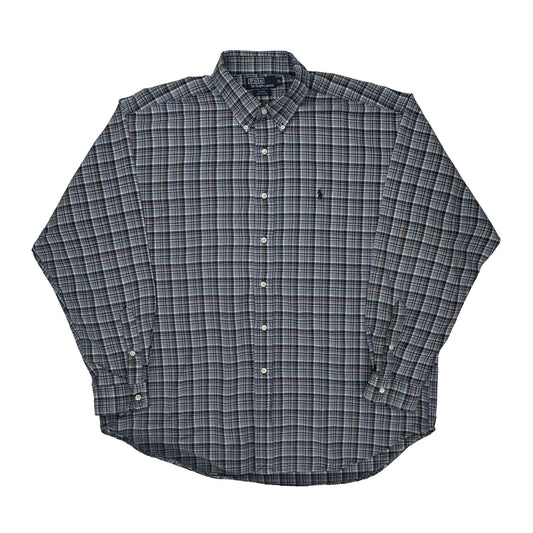 Blake Polo By Ralph Lauren Checked Shirt - XL Blue Cotton