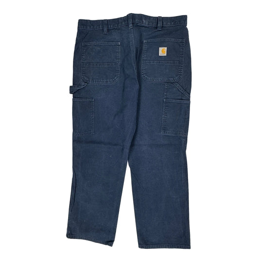 Carhartt Carpenter Trousers - 38W 30L Blue Cotton