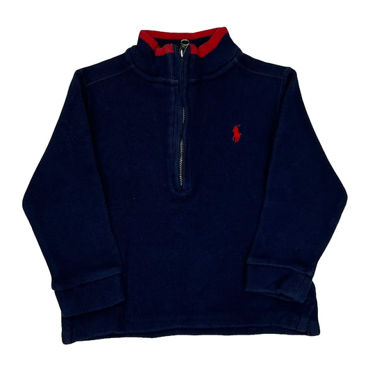 Age 24 Months Ralph Lauren 1/4 Zip - 3XS Navy Cotton