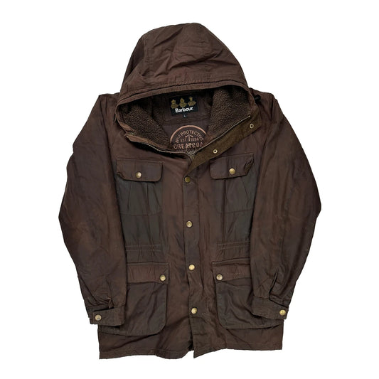 Barbour Wax Jacket - Large Brown Polyester