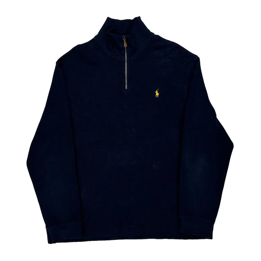 Polo By Ralph Lauren 1/4 Zip - XL Navy Cotton