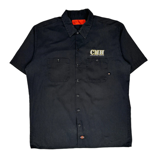 Centex Material Handling Embroidery Dickies Short Sleeve Shirt - XL Black Cotton Blend