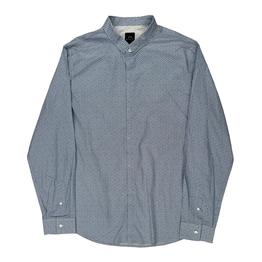 Armani Exchange Slim Shirt - XL Blue Cotton