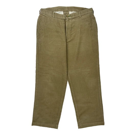 Tommy Hilfiger Cord Trousers - 36″ Waist Khaki Cotton