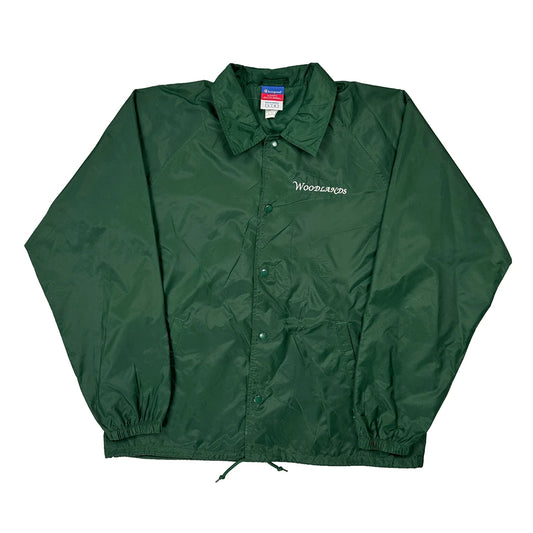 Champion Windbreaker - Large Green Polyester