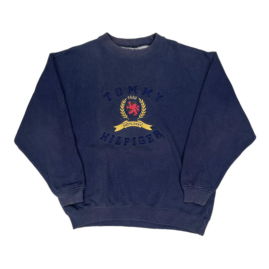 Tommy Hilfiger Sweatshirt - Small Blue Cotton Blend