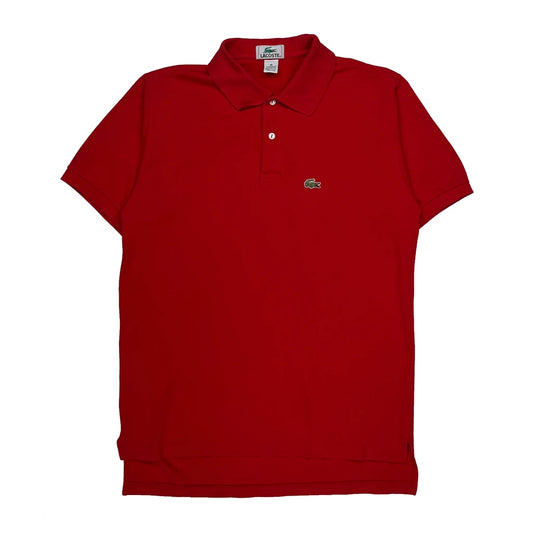 Lacoste Polo Shirt - Medium Red Cotton