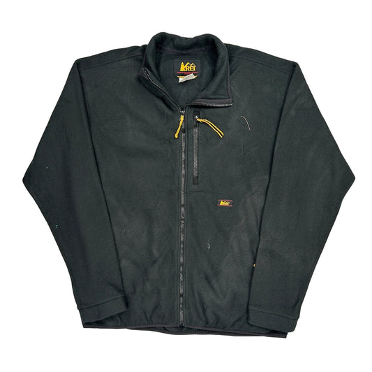 Rei Fleece Jacket - Large Black Polyester