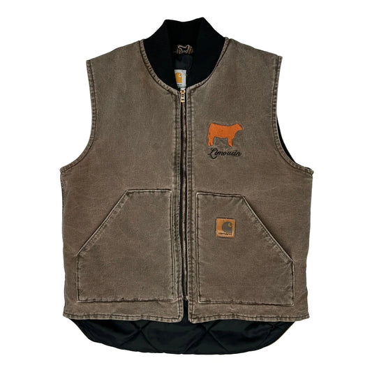Carhartt Cht Gilet - Medium Brown Cotton
