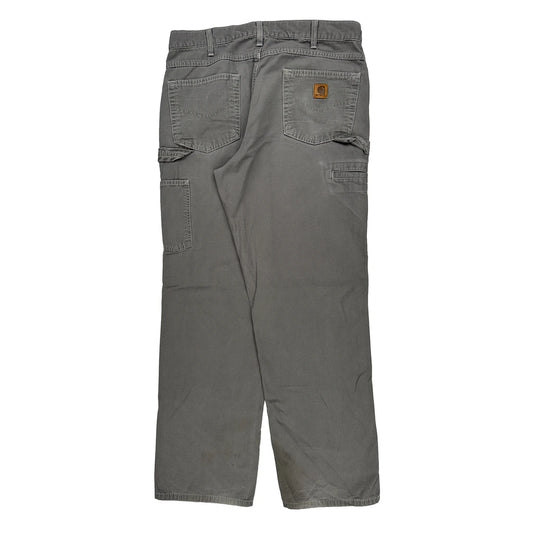 Carhartt Carpenter Trousers - 33W 32L Grey Cotton