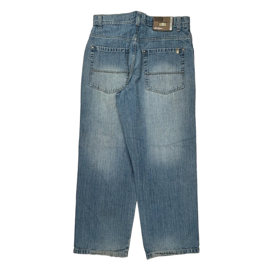 Southpole Wide Leg Jeans - 34W 28L Blue Denim