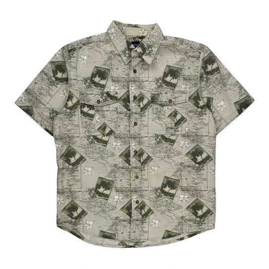 Basic Editions Hawaiian Shirt - Medium Multicoloured Cotton