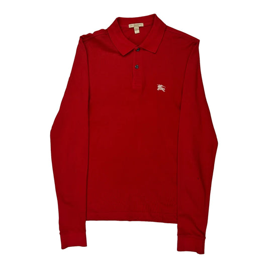 Burberry Brit Polo Shirt - Small Red Cotton