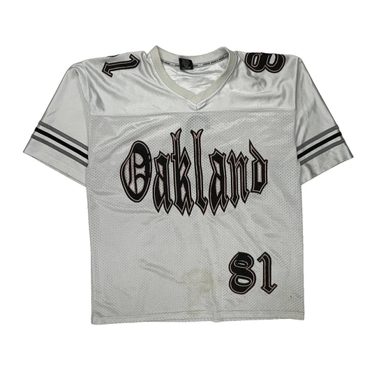 Oakland Choice Sports Football Jersey - Large White Polyester