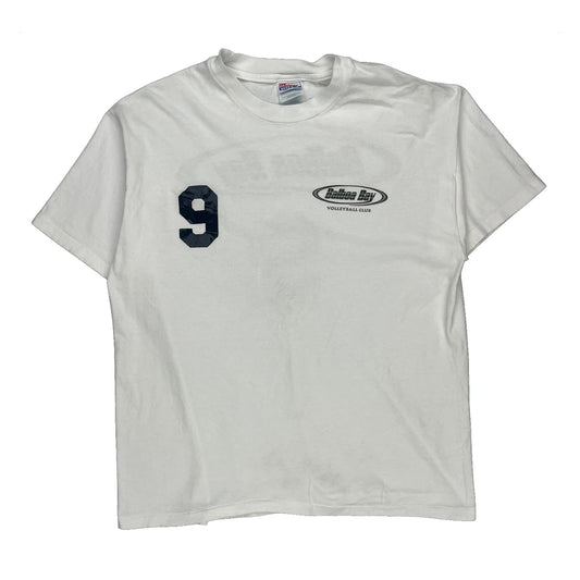 Balboa Bay Volleyball Club Hanes T-Shirt - XL White Cotton