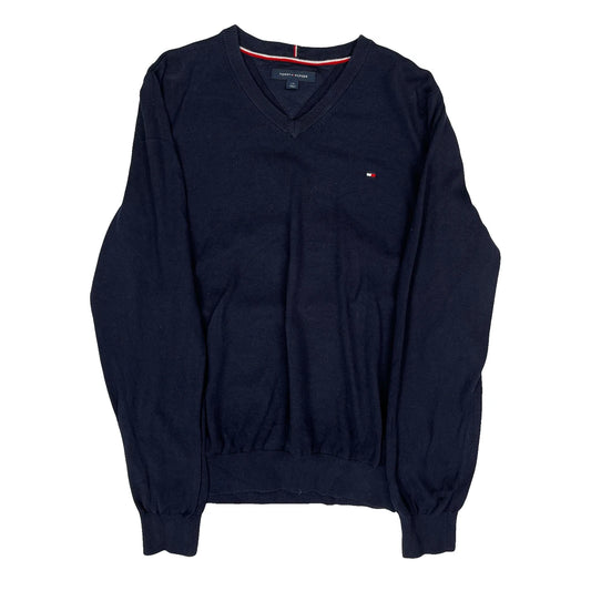 Tommy Hilfiger 1/4 Zip - Large Navy Cotton