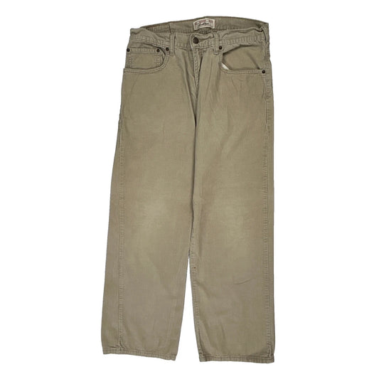 Levis Cord Trousers - 32W 30L Beige Cotton