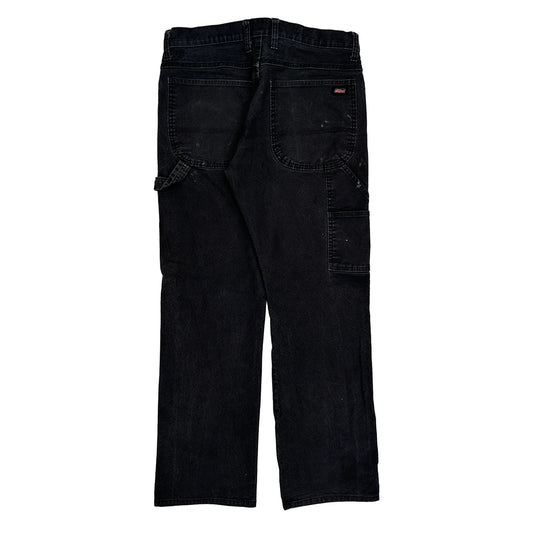 Dickies Carpenter Trousers - 33W 31L Black Cotton