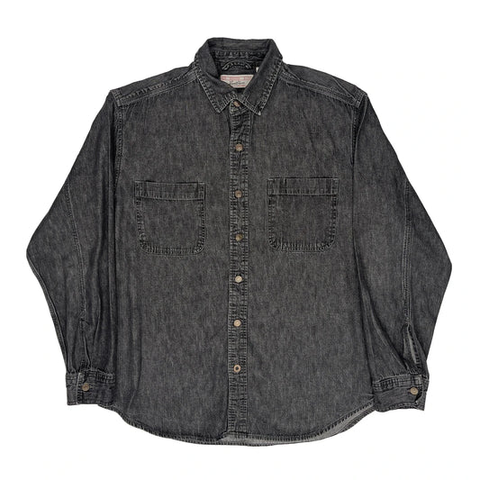 Levis Denim Shirt - Large Grey Cotton