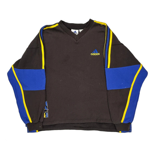 Adidas Sweatshirt - Large Yellow Cotton