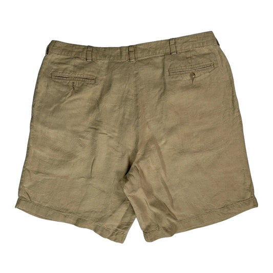 Vintage Linen Polo By Ralph Lauren Shorts - 36W 6L Beige Linen