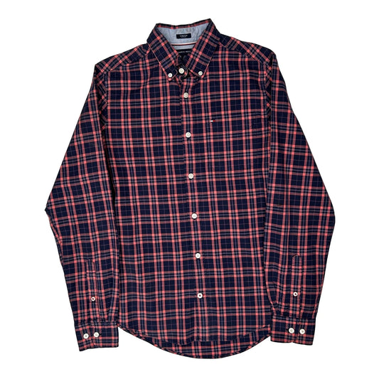 Tommy Hilfiger Checked Shirt - XS Navy Cotton