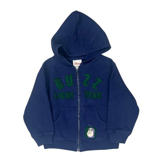 Age 4-5 Disney Cartoon Hoodie - XS Navy Cotton Blend