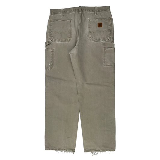 Carhartt Carpenter Trousers - 36W 33L Grey Cotton