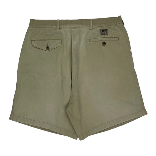 Vintage Gant Pleated Chino Shorts - 34W 6L Beige Cotton