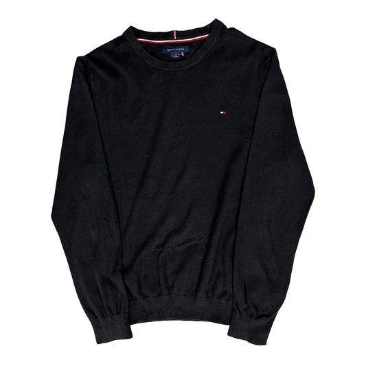Vintage Tommy Hilfiger Jumper - Large Black Cotton