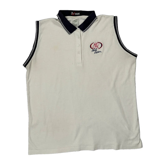 Vintage Nascar Chase Authentics Nascar Polo Shirt - 2XL White Cotton
