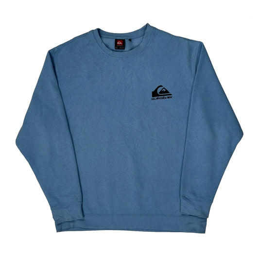 Quiksilver Graphic Sweatshirt - XL Blue Cotton
