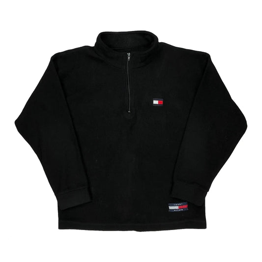 Tommy Hilfiger 1/4 Zip - Large Black Polyester