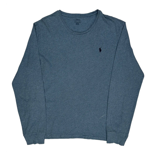 Polo By Ralph Lauren Long Sleeve T-Shirt - XL Blue Cotton