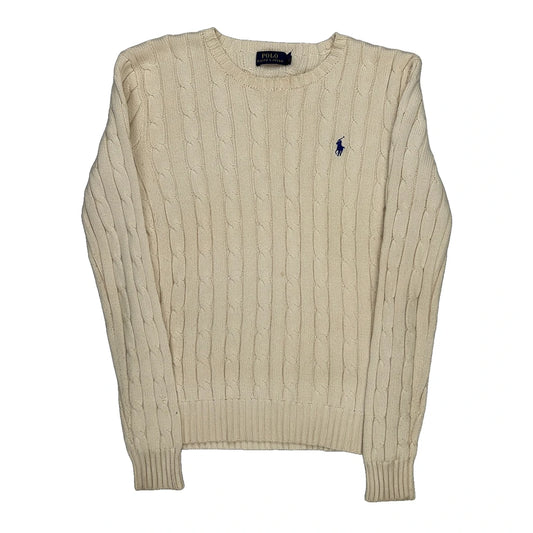 Polo By Ralph Lauren Jumper - Small Cream Cotton