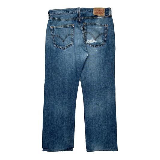 501 Levis Jeans - 32W 30L Blue Denim