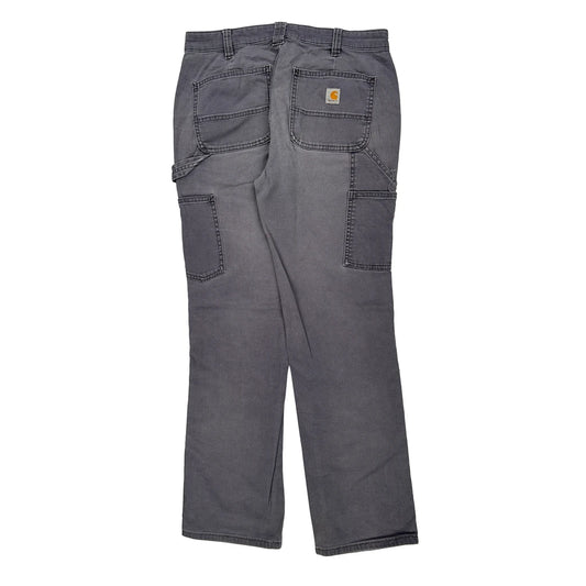 Carhartt Carpenter Trousers - 32W UK 12 Grey Cotton
