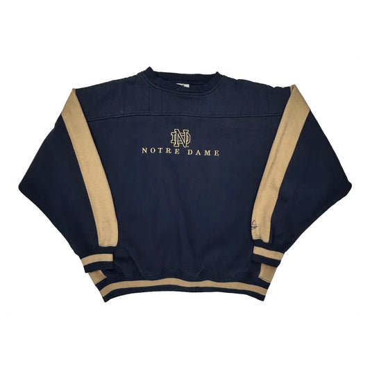 Notre Dame Midwest College Sweatshirt - XL Navy Polyester Blend