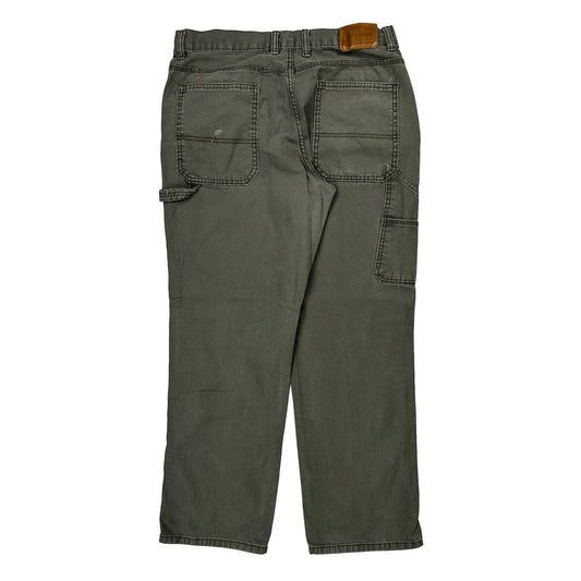 Ironwood Carpenter Trousers - 34W 32L Green Cotton