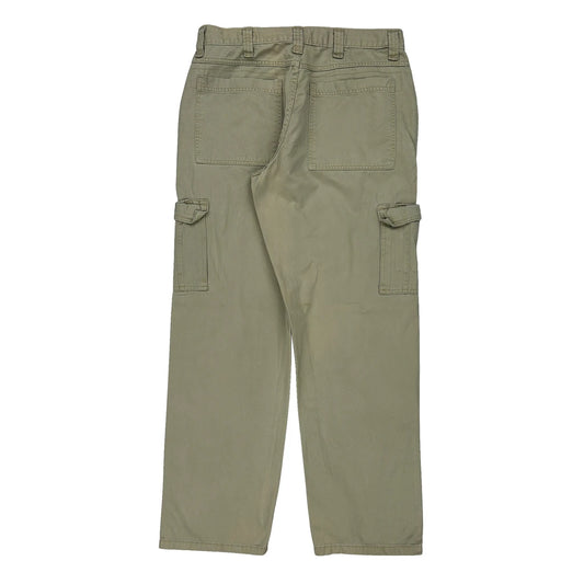 Wrangler Cargo Trousers - 34W 32L Khaki Cotton