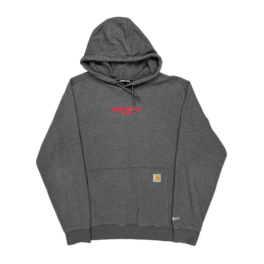 Carhartt Hoodie - Large Grey Cotton Blend