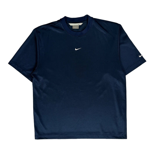 Nike T-Shirt - Small Blue Polyester