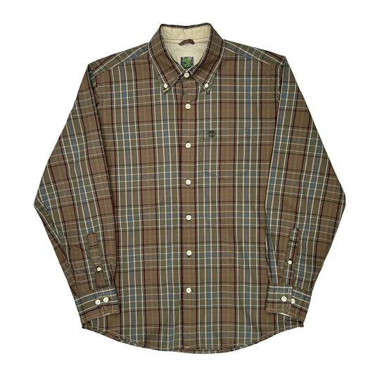 Timberland Checked Shirt - Medium Brown Cotton