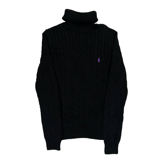 Vintage Ralph Lauren Sweater - Large Black Cotton
